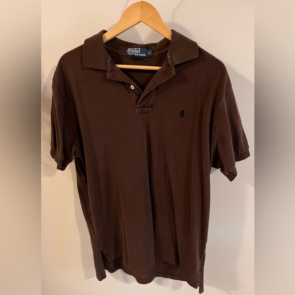 Ralph Lauren Men's Dark Brown Polo Shirt